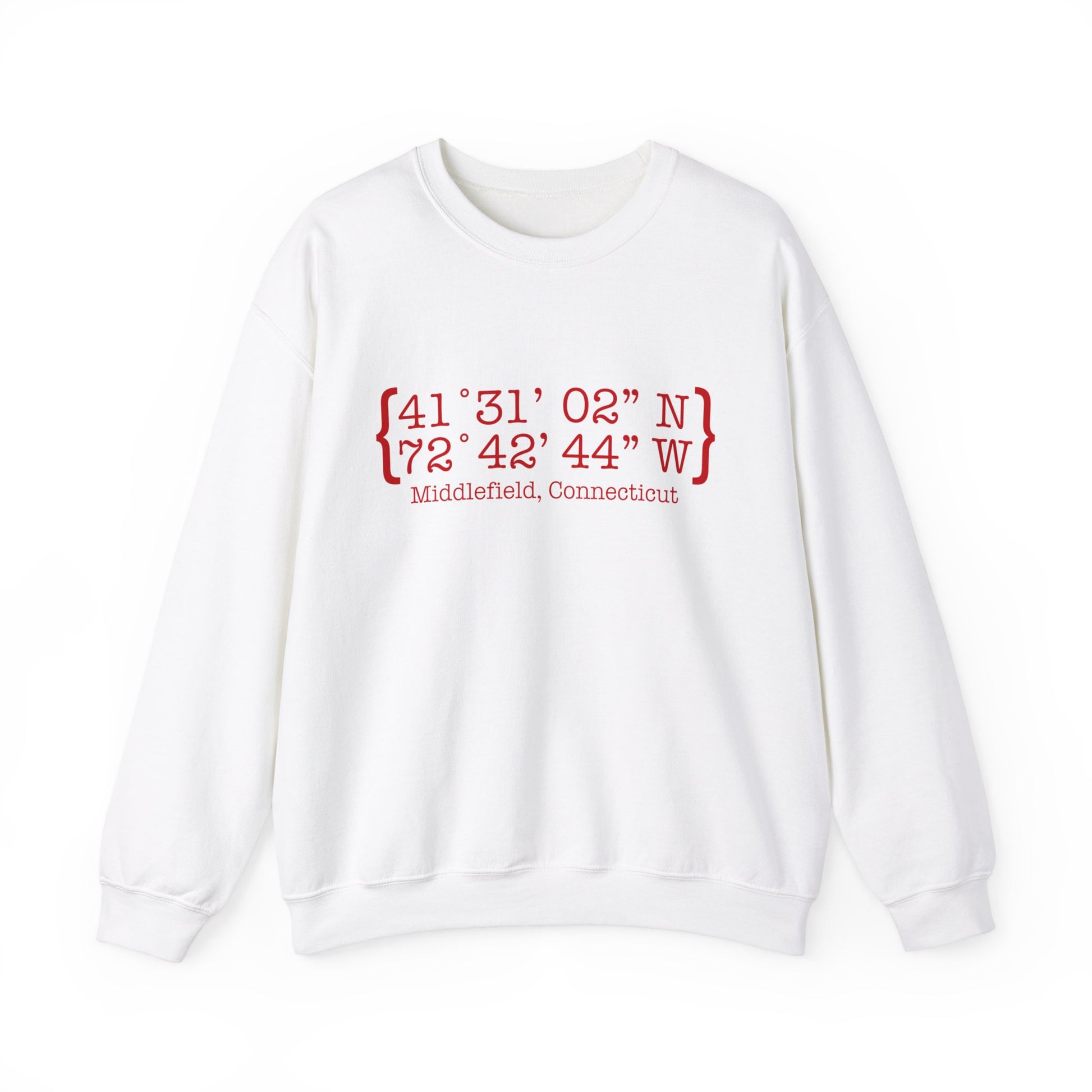 Middlefield Coordinates // Middlefield connecticut unisex sweatshirt // finding connecticut 