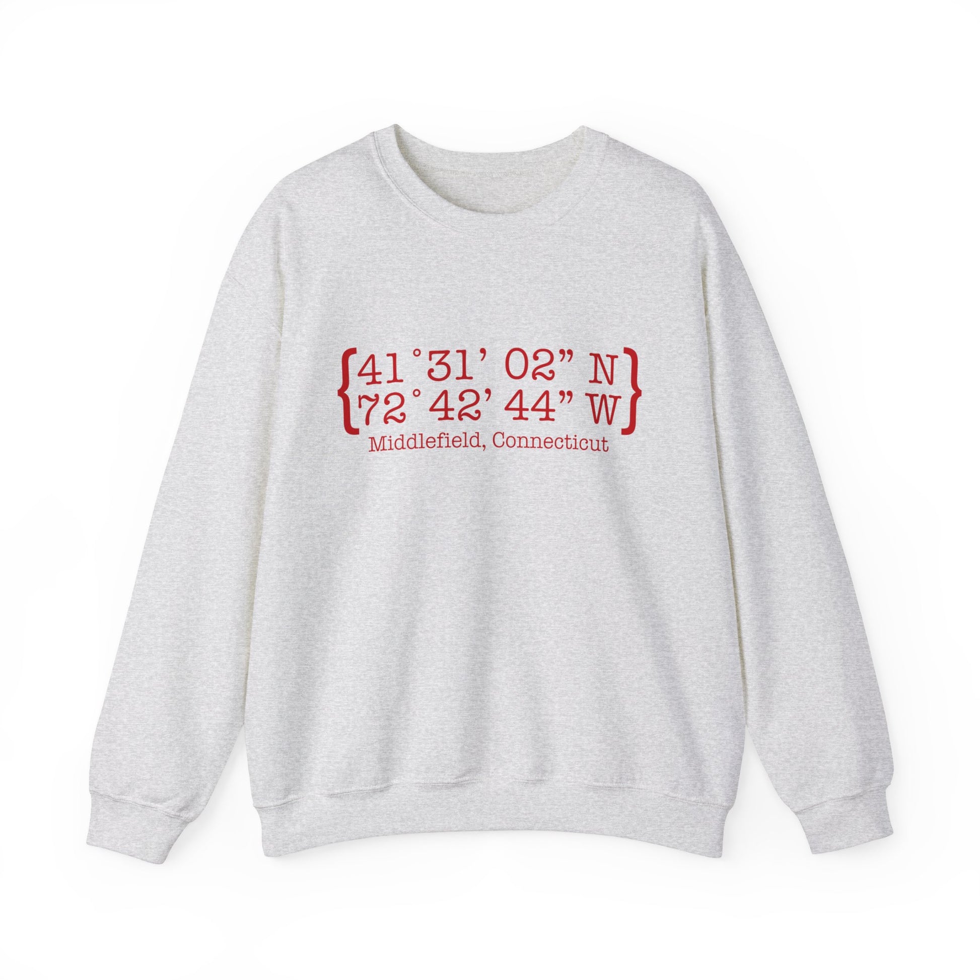 Middlefield Coordinates // Middlefield connecticut unisex sweatshirt // finding connecticut 