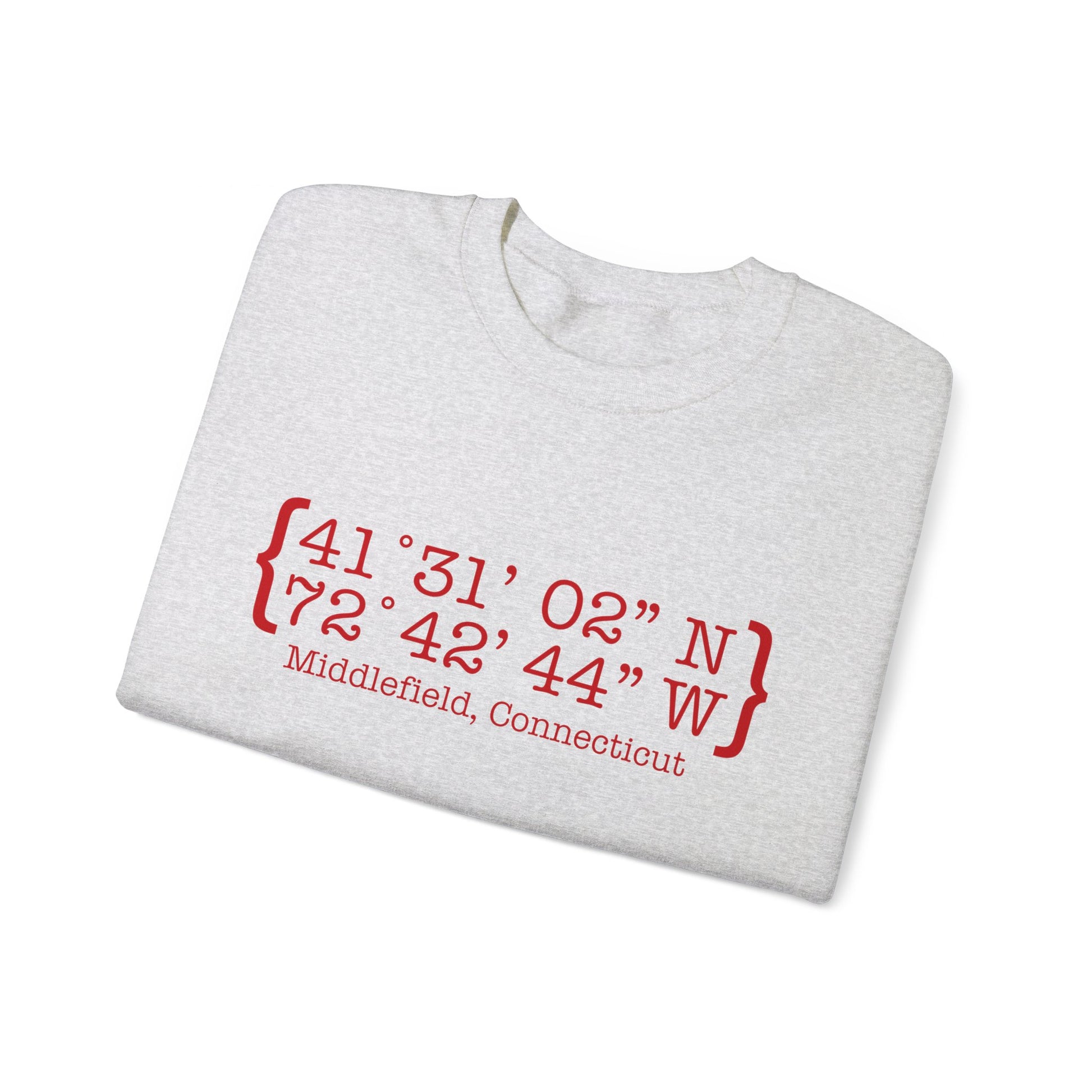 Middlefield Coordinates // Middlefield connecticut unisex sweatshirt // finding connecticut 