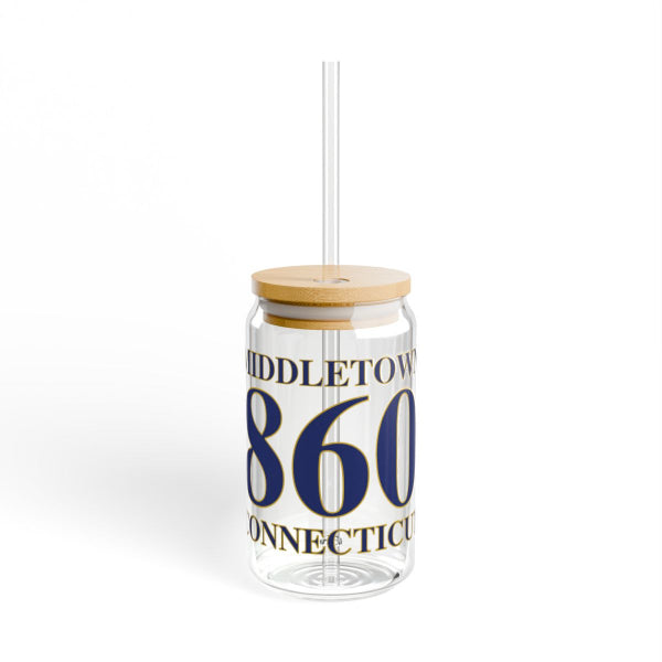 Middletown 860 Conencticut glass can // middletown connecticut drinkware, gifts and merch // finding connecticut 