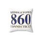 Middletown 860 Connecticut decor pillow // middletown connecticut gifts and merch// finding connecticut 