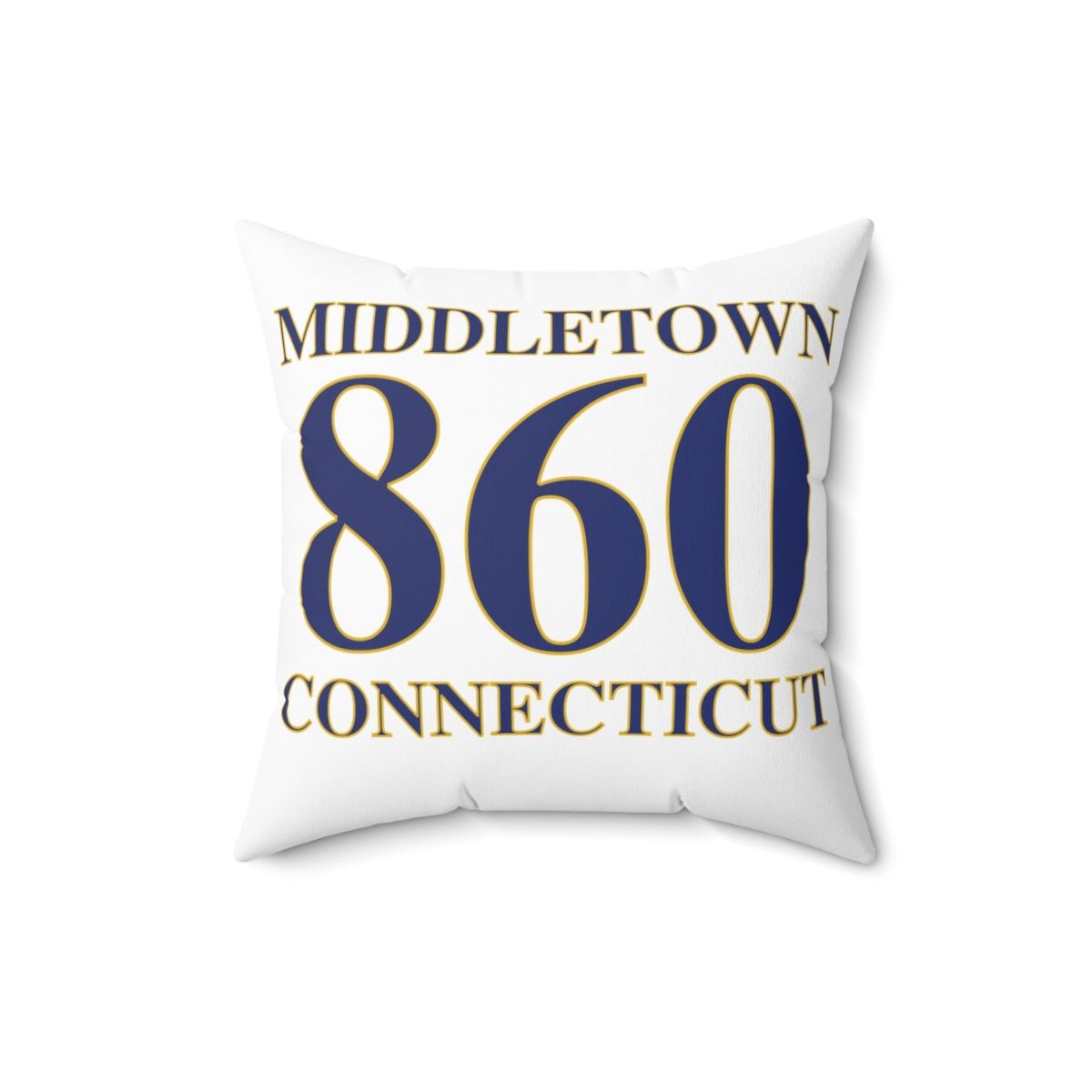 Middletown 860 Connecticut decor pillow // middletown connecticut gifts and merch// finding connecticut 