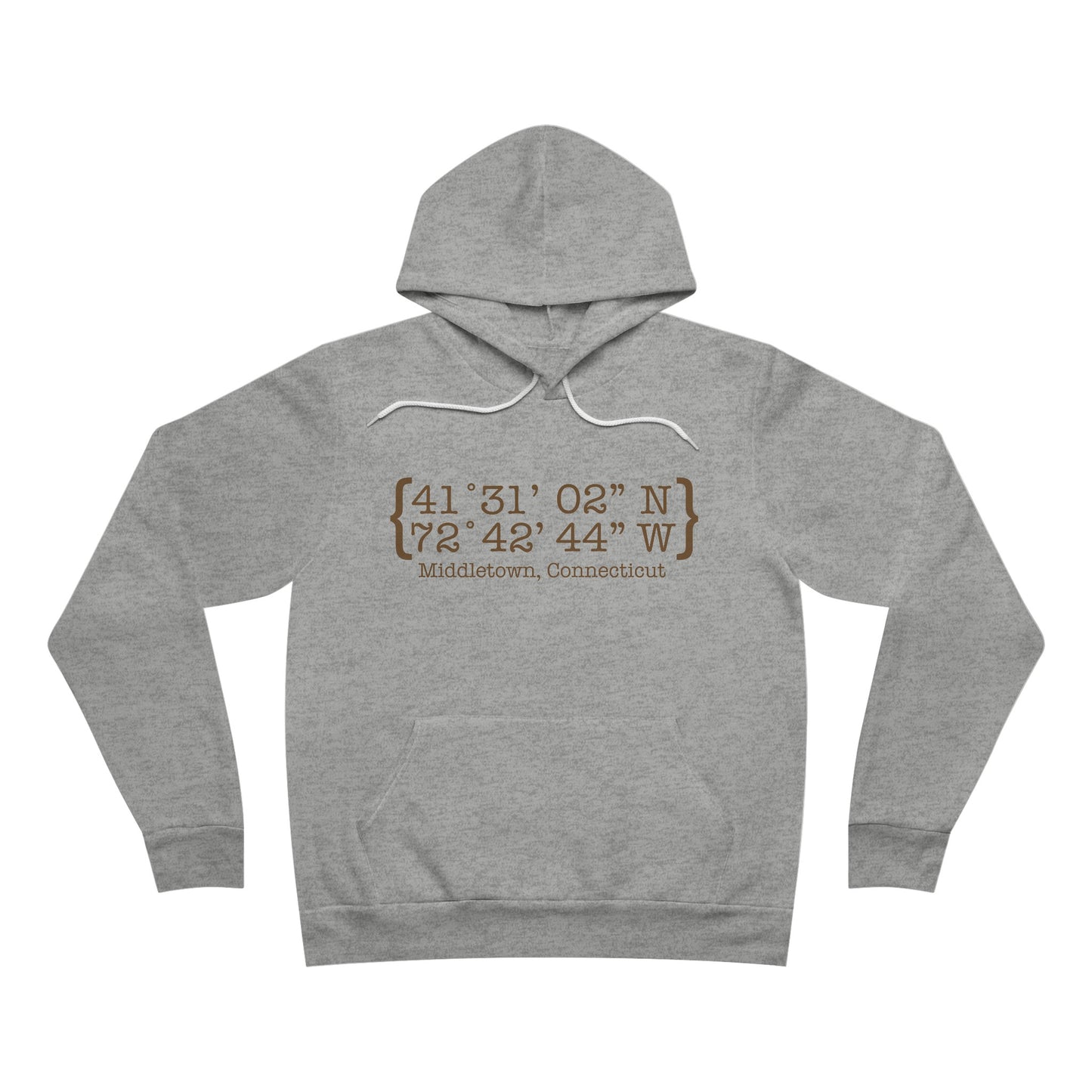 Middletown Coordinates /// middletown Connecticut unisex hoodie sweatshirt  // finding Connecticut   