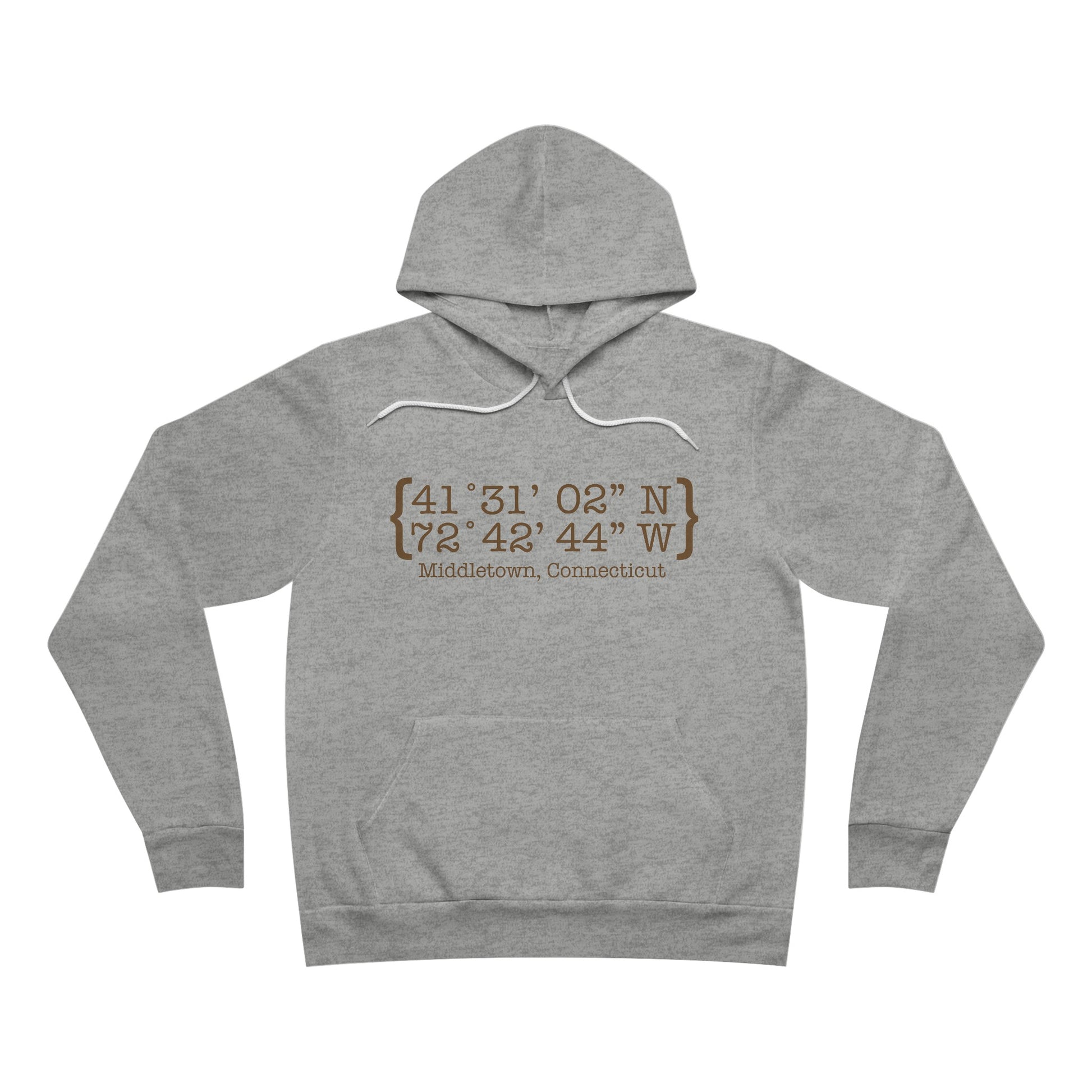 Middletown Coordinates /// middletown Connecticut unisex hoodie sweatshirt  // finding Connecticut   