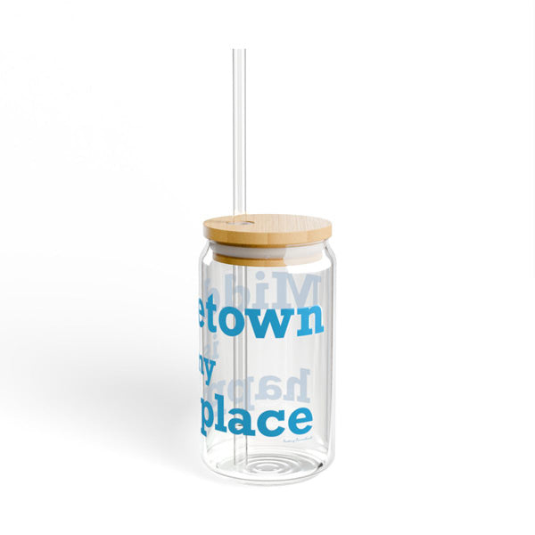 Middletown is my happy pLace glass drinkware // middletown connecticut gifts and merch // finding connecticut 
