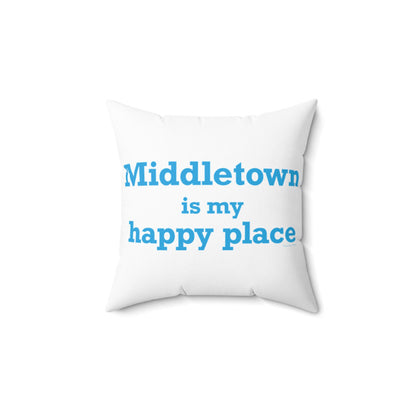 Middletown is my happy place decor pillow // Middletown Connecticut gifts and merch // finding connecticut 