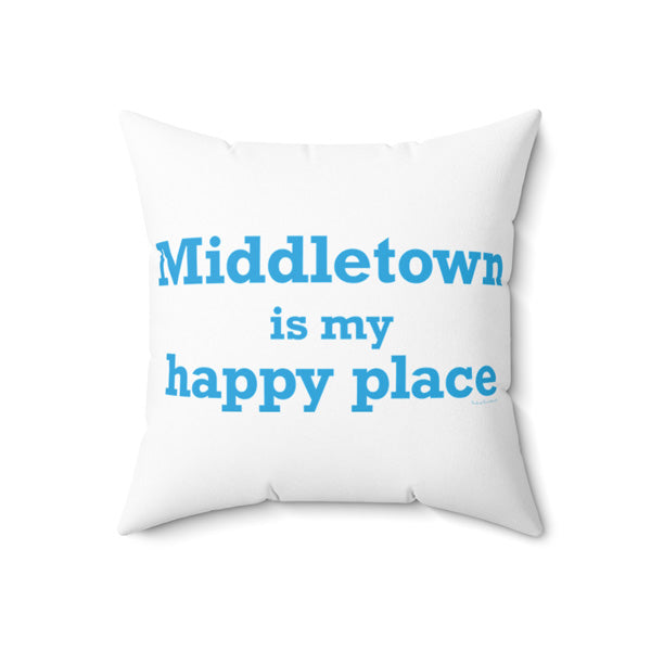 Middletown is my happy place decor pillow // Middletown Connecticut gifts and merch // finding connecticut 