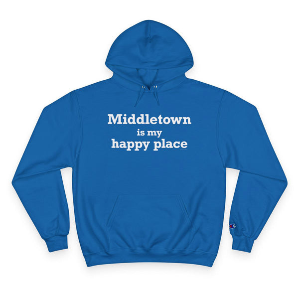 Middletown is my happy place hoodie sweatshirt // middletown connecticut gifts and merch // finding connecticut 