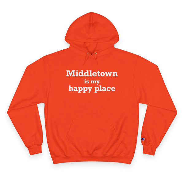 Middletown is my happy place hoodie sweatshirt // middletown connecticut gifts and merch // finding connecticut 