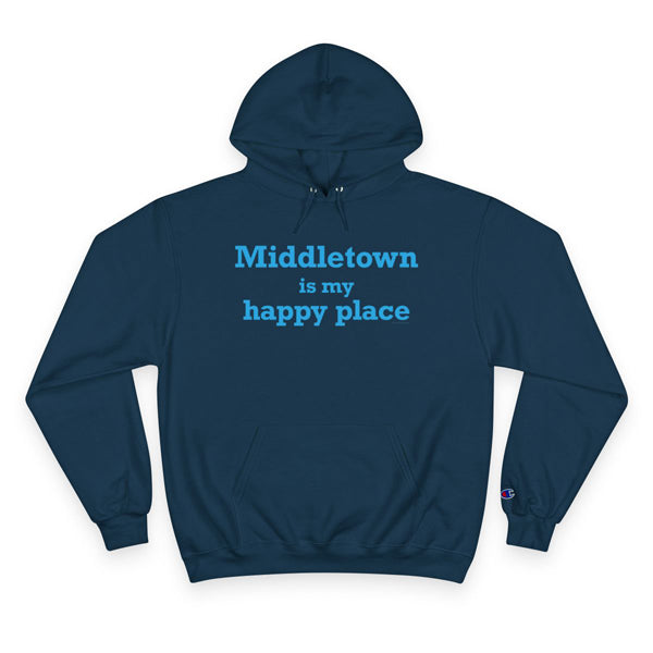 Middletown is my happy place hoodie sweatshirt // middletown connecticut gifts and merch // finding connecticut 