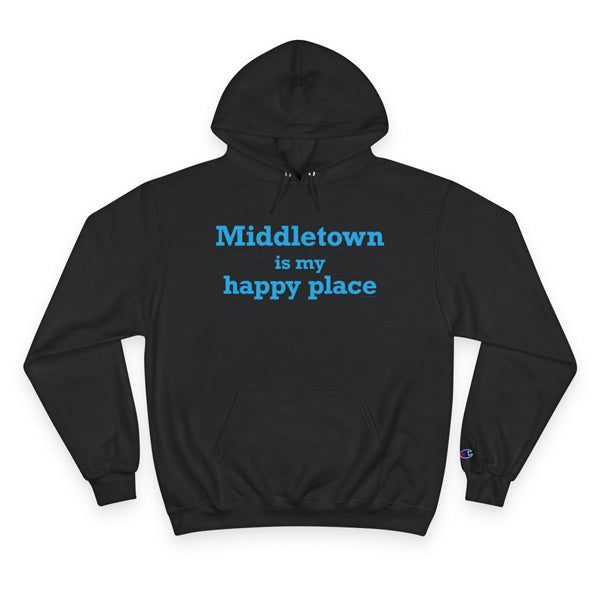 Middletown is my happy place hoodie sweatshirt // middletown connecticut gifts and merch // finding connecticut 