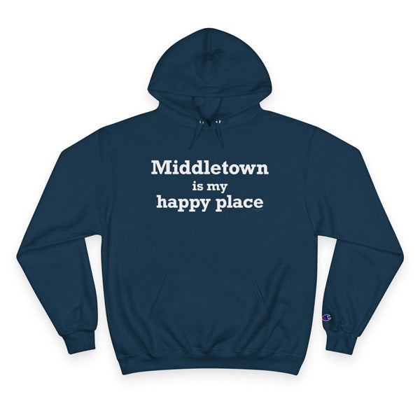 Middletown is my happy place hoodie sweatshirt // middletown connecticut gifts and merch // finding connecticut 