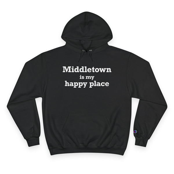 Middletown is my happy place hoodie sweatshirt // middletown connecticut gifts and merch // finding connecticut 