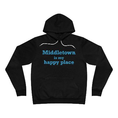 Middletown is my happy place hoodie sweatshirt // middletown connecticut shirts, gifts and merch // finding connecticut 