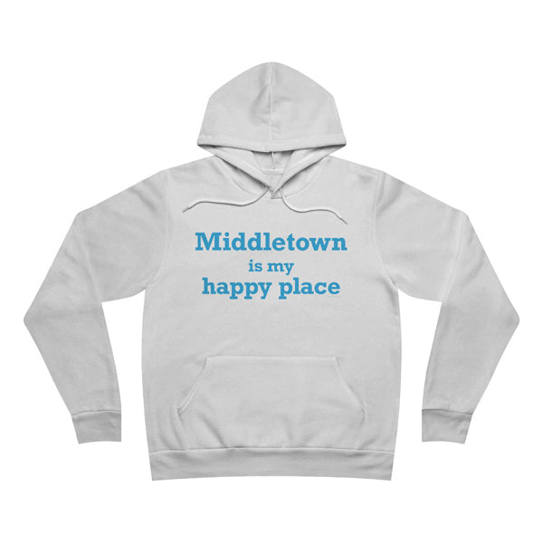 Middletown is my happy place hoodie sweatshirt // middletown connecticut shirts, gifts and merch // finding connecticut 