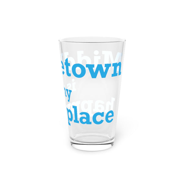 Middletown is my happy place pint glass and drinkware // middletown connecticut gifts and merch // finding connecticut 