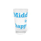 Middletown is my happy place pint glass and drinkware // middletown connecticut gifts and merch // finding connecticut 