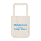 Middletown is my happy place tote bag // middletown connecticut gifts and merch // finding connecticut 