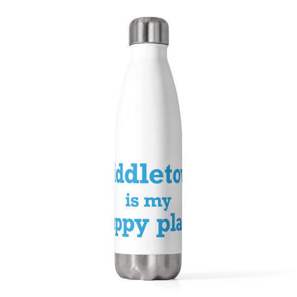 Middletown is my happy place water bottle // middletown connecticut gifts and merch // finding connecticut 