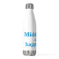 Middletown is my happy place water bottle // middletown connecticut gifts and merch // finding connecticut 