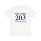 Milford 203 Connecticut // Milford Connecticut  t shirt / finding connecticut 