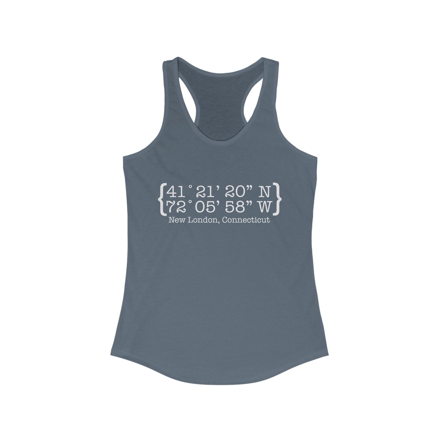 New London Coordinates // New London CT Womens tank top shirt // finding connecticut 