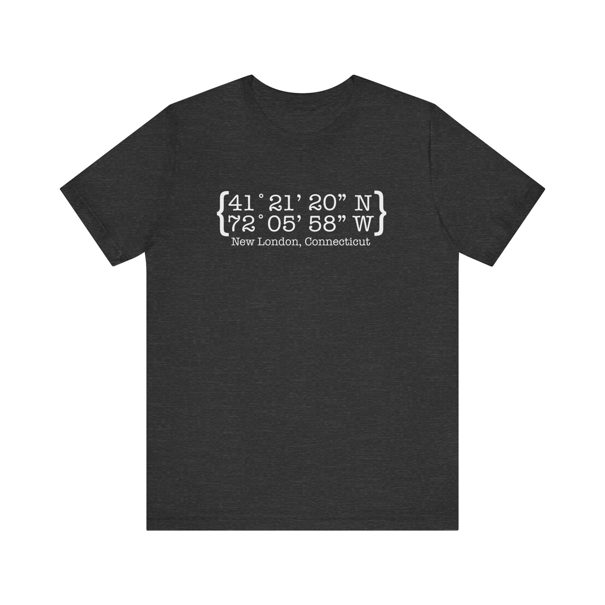 New London Coordinates // New London CT t shirts / finding Connecticut 