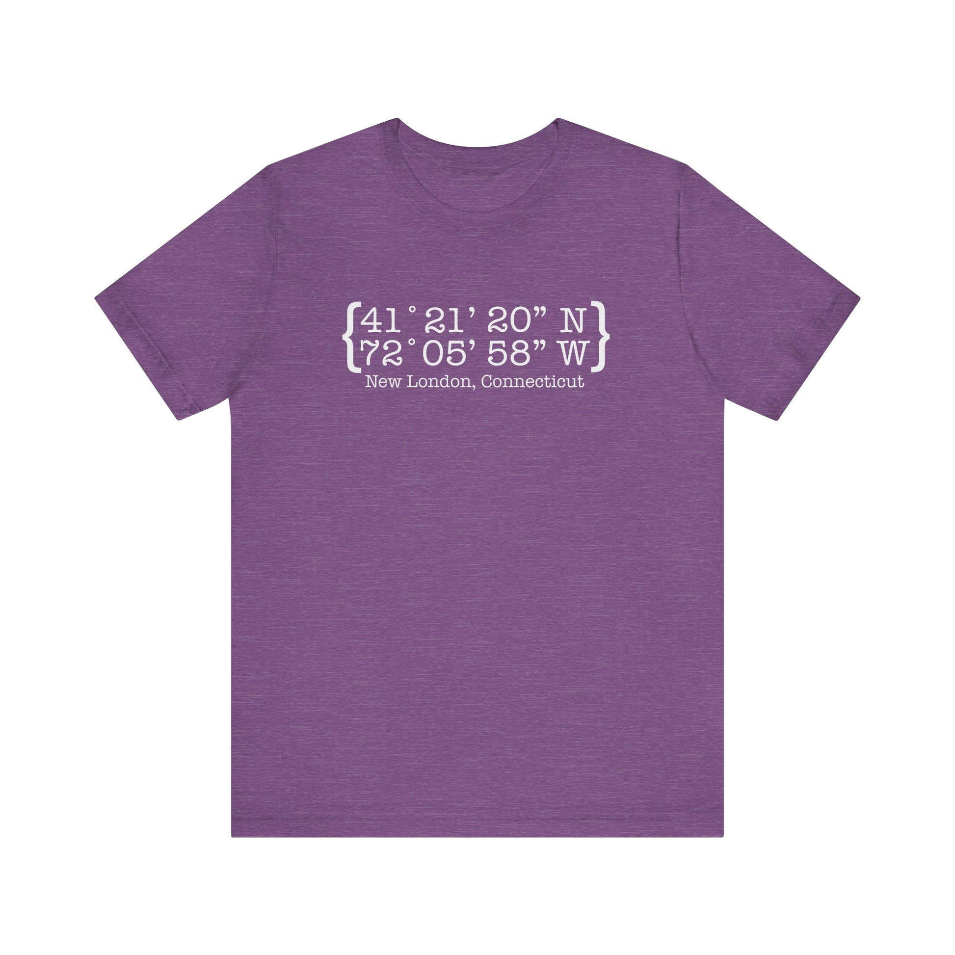 New London Coordinates // New London CT t shirts / finding Connecticut 