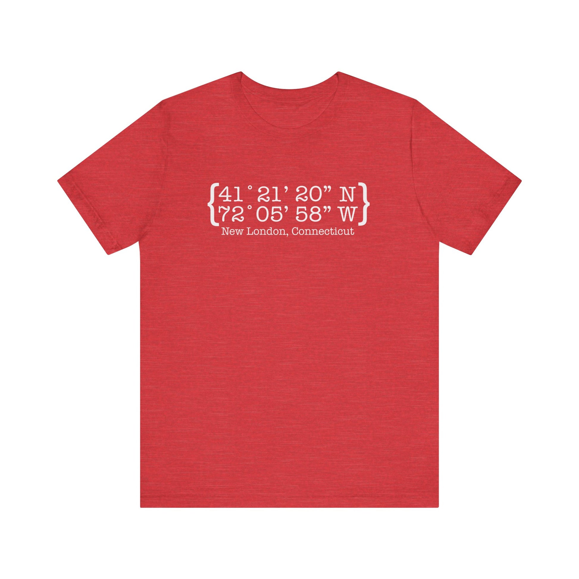 New London Coordinates // New London CT t shirts / finding Connecticut 