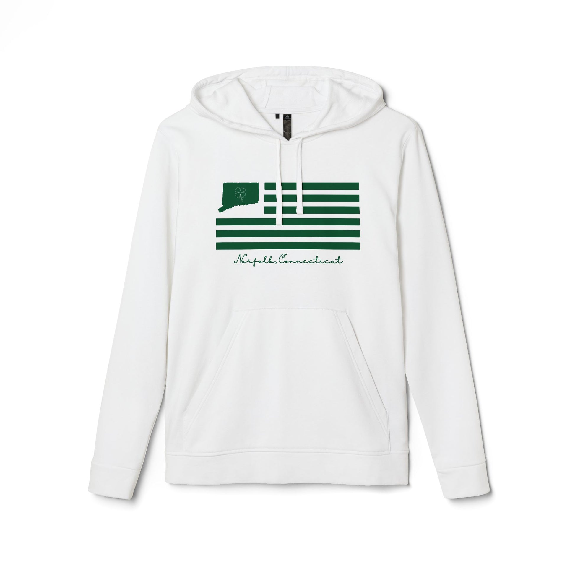 Norfolk Connecticut St. Patrick's Day Flag // norfolk connecticut st. patrick's day unisex hoodies // finding connecticut