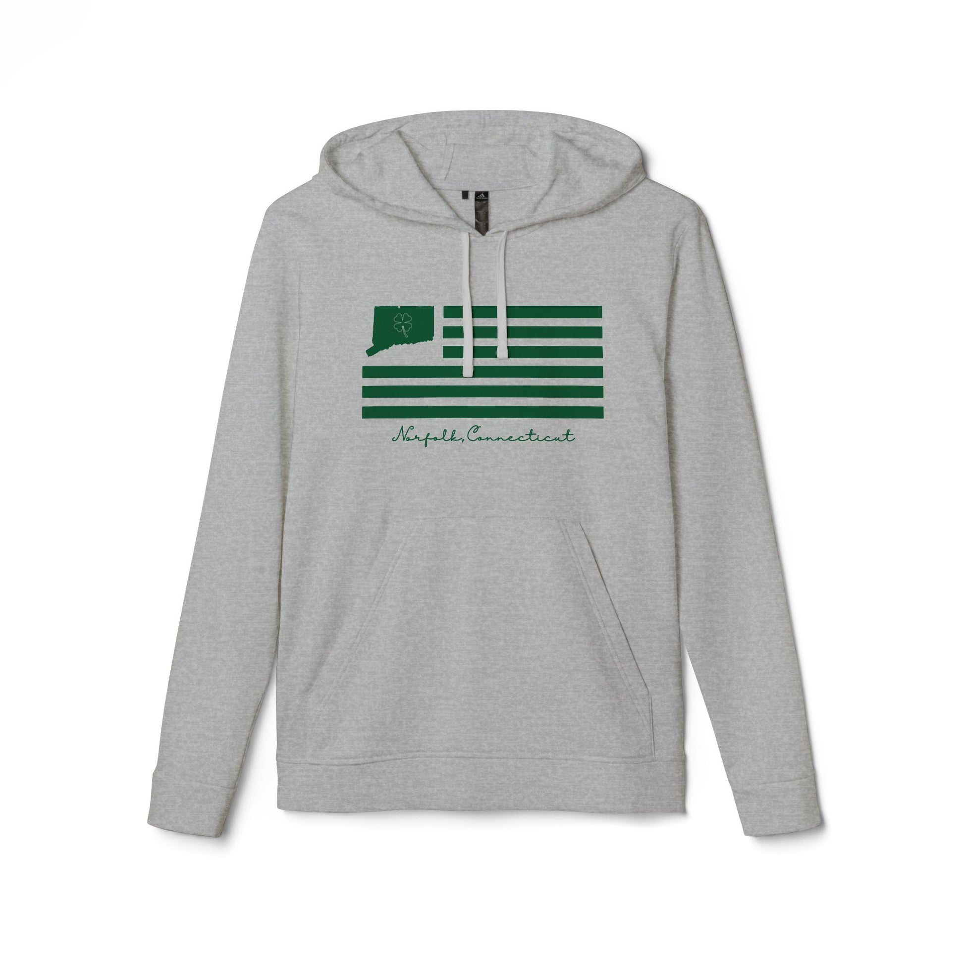 Norfolk Connecticut St. Patrick's Day Flag // norfolk connecticut st. patrick's day unisex hoodies // finding connecticut