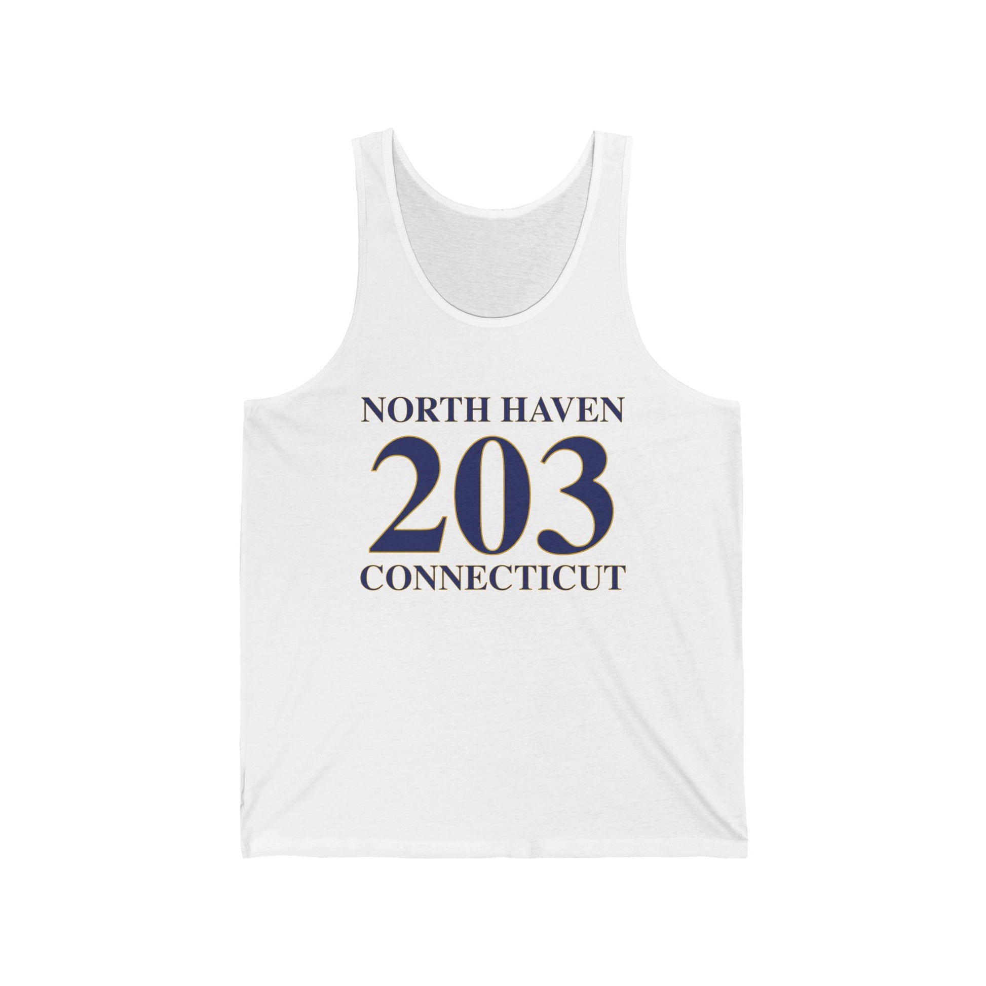 North Haven 203 Connecticut // north haven connecticut unisex tank top shirt // finding connecticut 