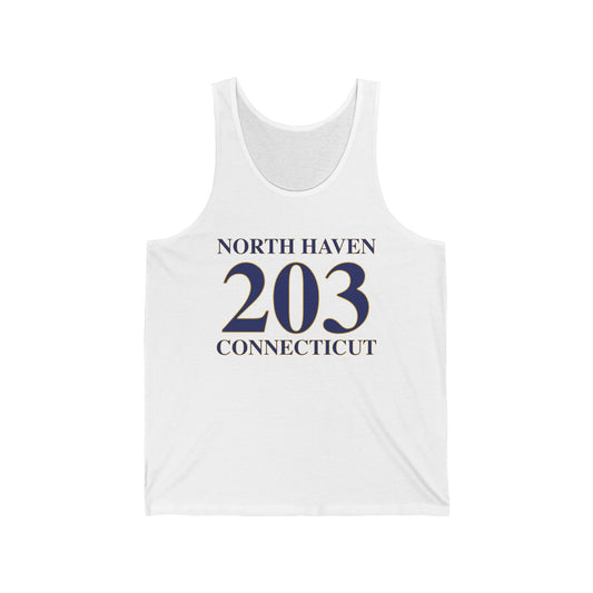North Haven 203 Connecticut // north haven connecticut unisex tank top shirt // finding connecticut 