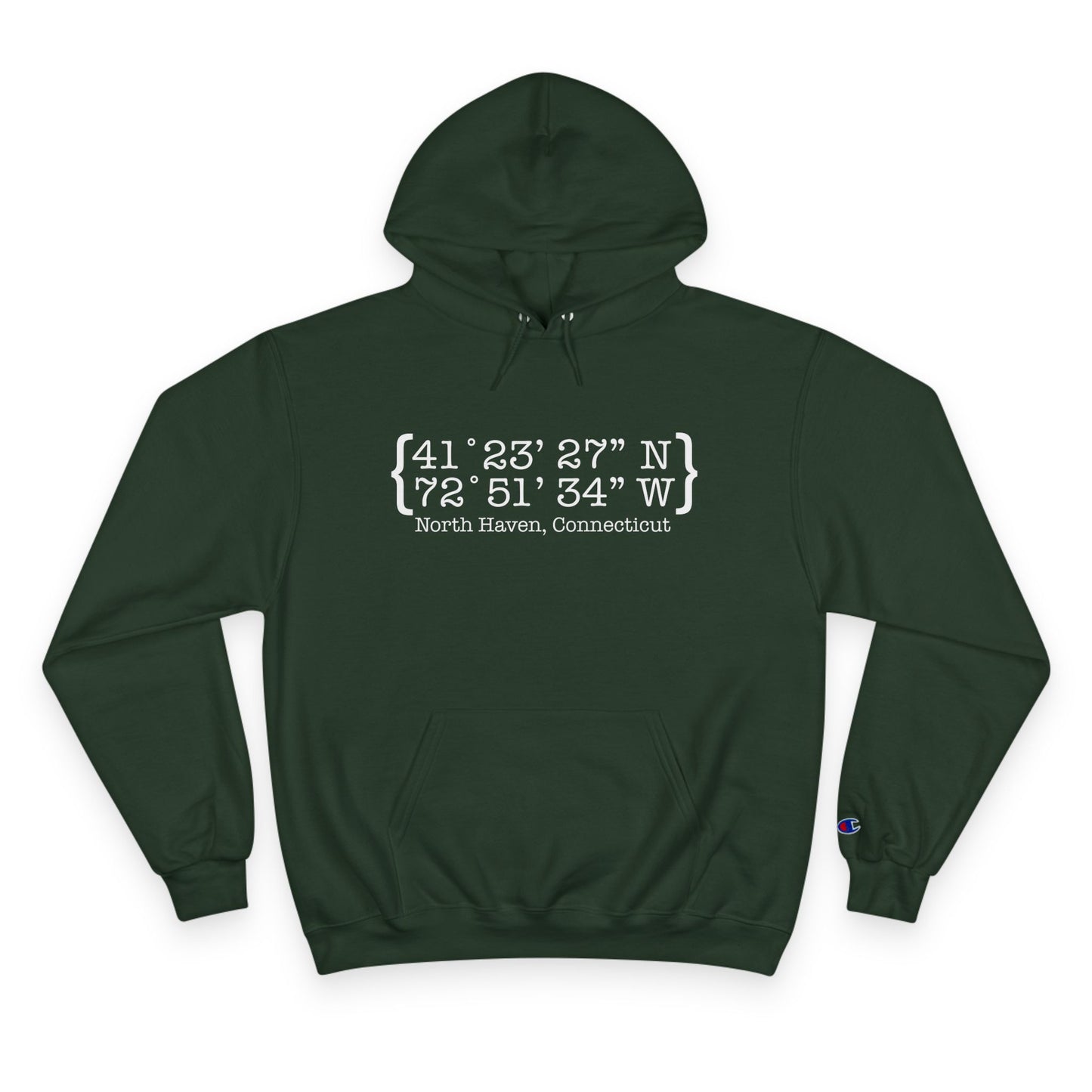  North Haven Coordinates // North Haven CT hoodie sweatshirt // Finding Connecticut 