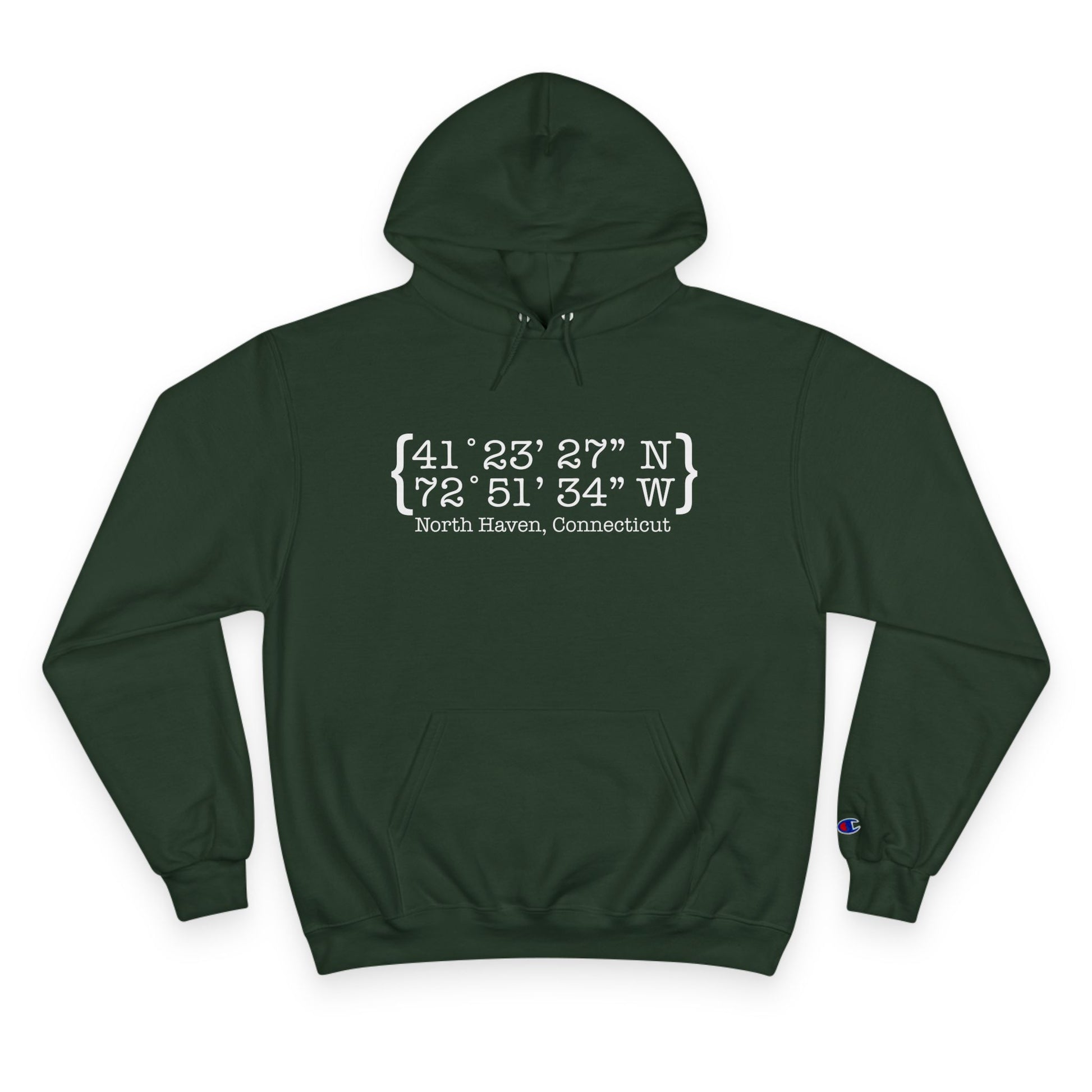  North Haven Coordinates // North Haven CT hoodie sweatshirt // Finding Connecticut 
