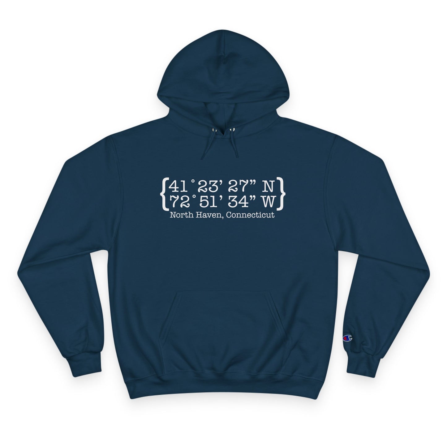  North Haven Coordinates // North Haven CT hoodie sweatshirt // Finding Connecticut 