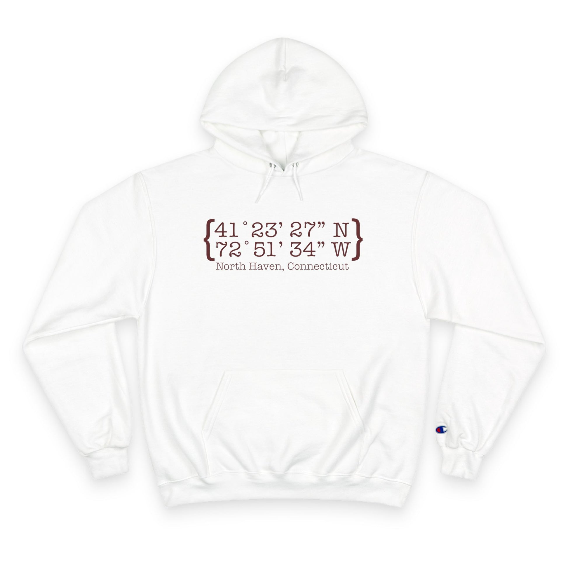 North Haven Coordinates // north haven connecticut  champion hoodie sweatshirt /// finding connecticut 
