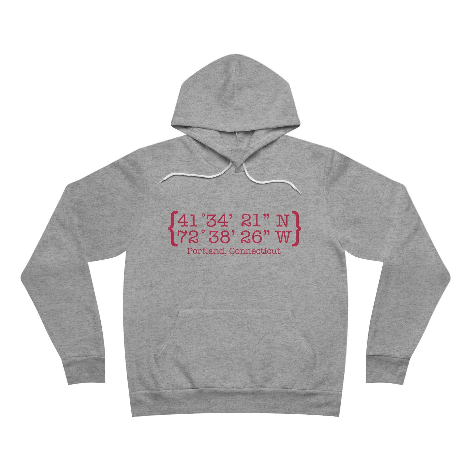 Portland Coordinates // Portland Connecticut unisex hoodie sweatshirt  // finding connecticut  