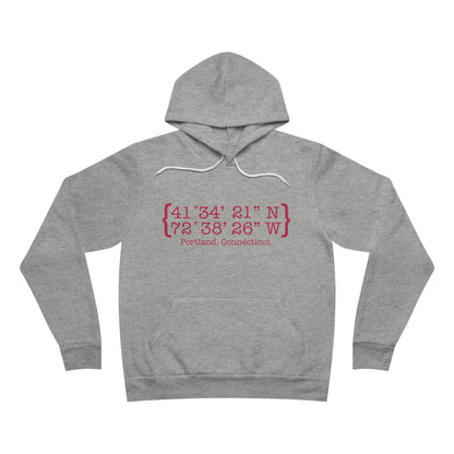 Portland Coordinates // Portland Connecticut unisex hoodie sweatshirt  // finding connecticut  