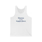 Sharon is my happy place unisex tank top shirt - sharon connecticut gifts and merch by finding connecticut 
