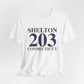 Shelton 203 Connecticut  // shelton connecticut unisex t shirt   // finding connecticut 