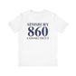 Simsbury 860 Connecticut // simsbury connnecticut unisex t shirt // finding connecticut 