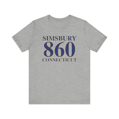 Simsbury 860 Connecticut // simsbury connnecticut unisex t shirt // finding connecticut 