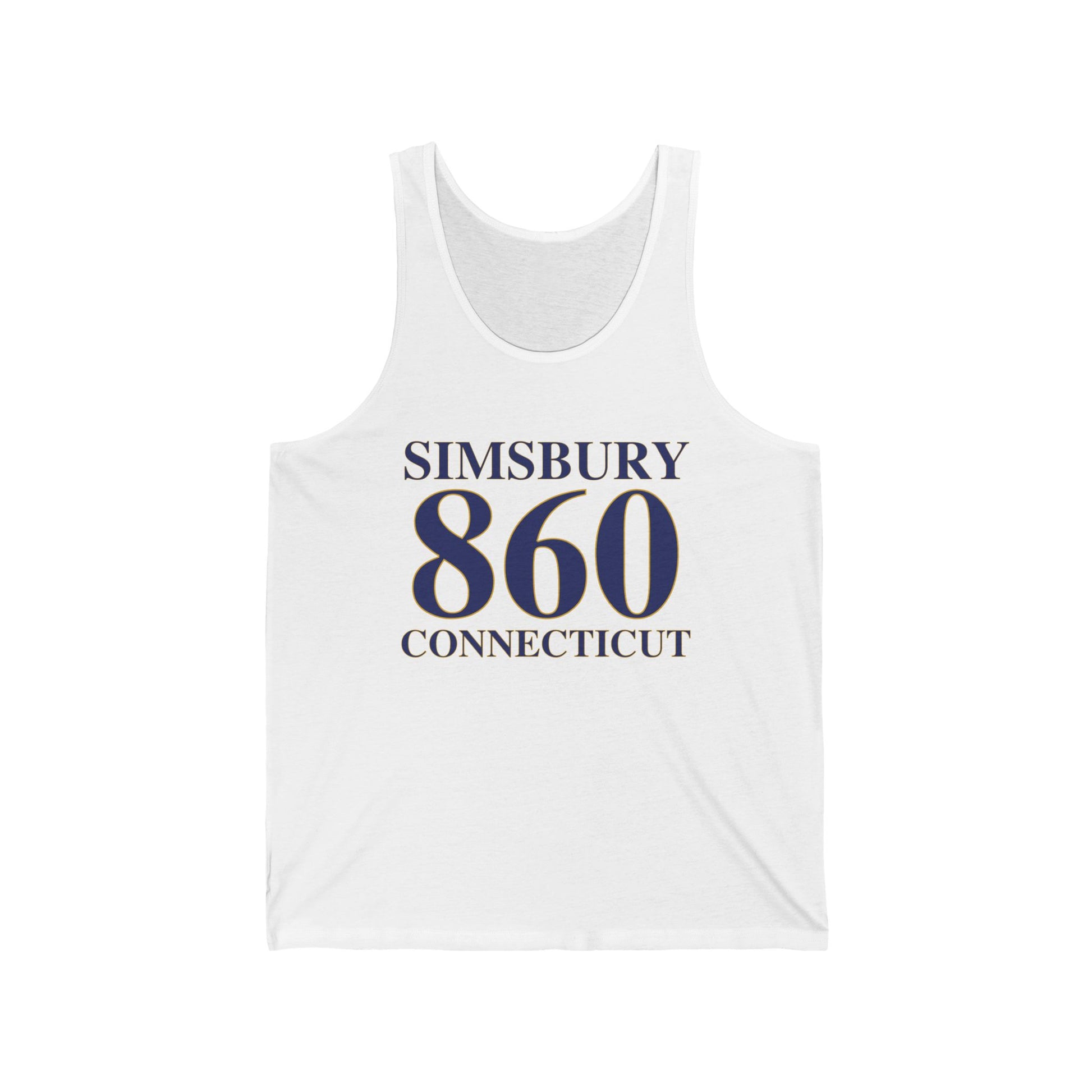 Simsbury 860 Connecticut // simsbury connnecticut unisex tank top shirt  // finding connecticut 