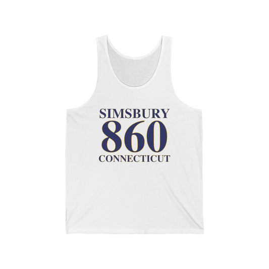 Simsbury 860 Connecticut // simsbury connnecticut unisex tank top shirt  // finding connecticut 