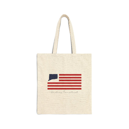Simsbury Connecticut Flag tote bag // simsbury Connecticut gifts  and merch // finding connecticut 