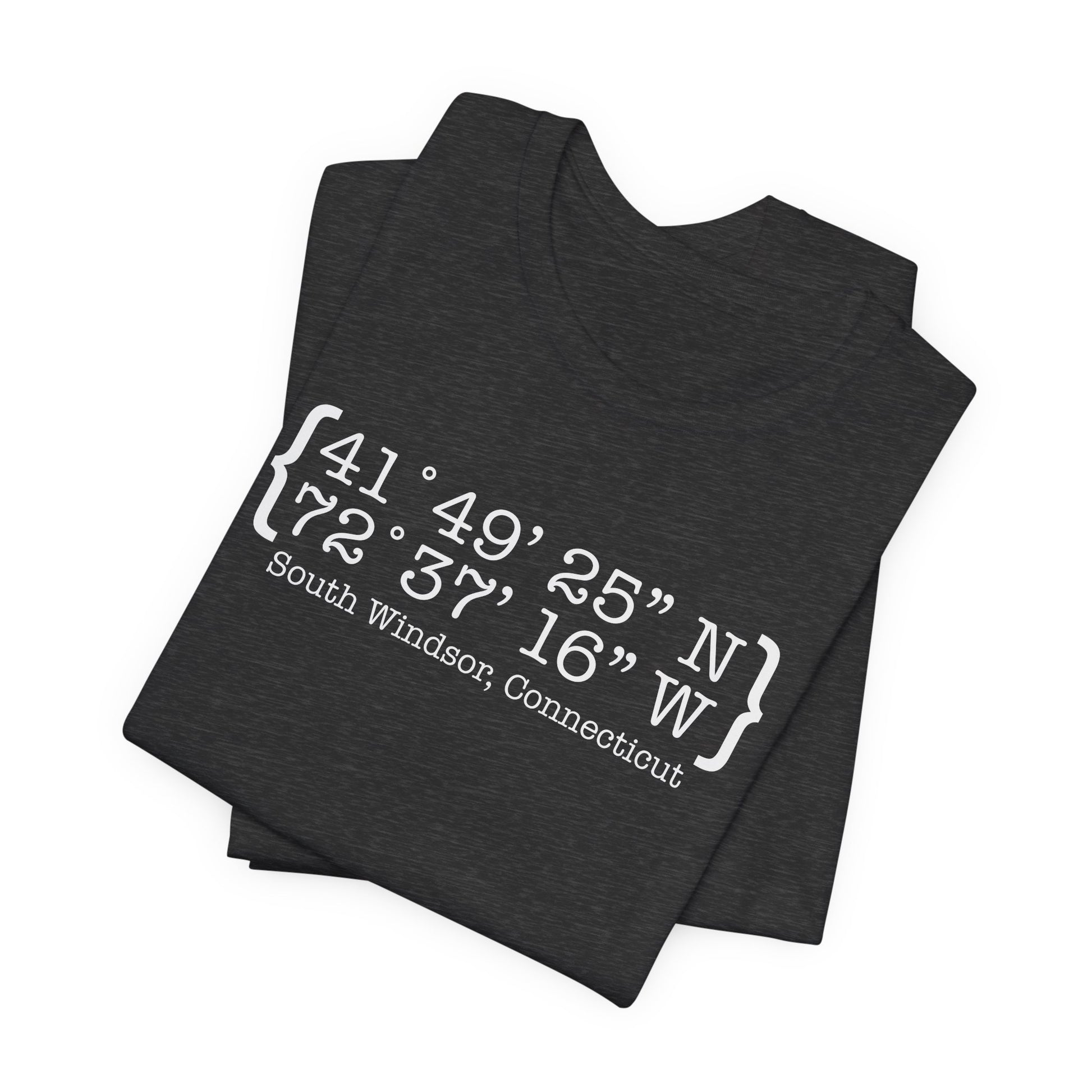 South Windsor Coordinates, South windsor ct unisex t shirt // finding connecticut 
