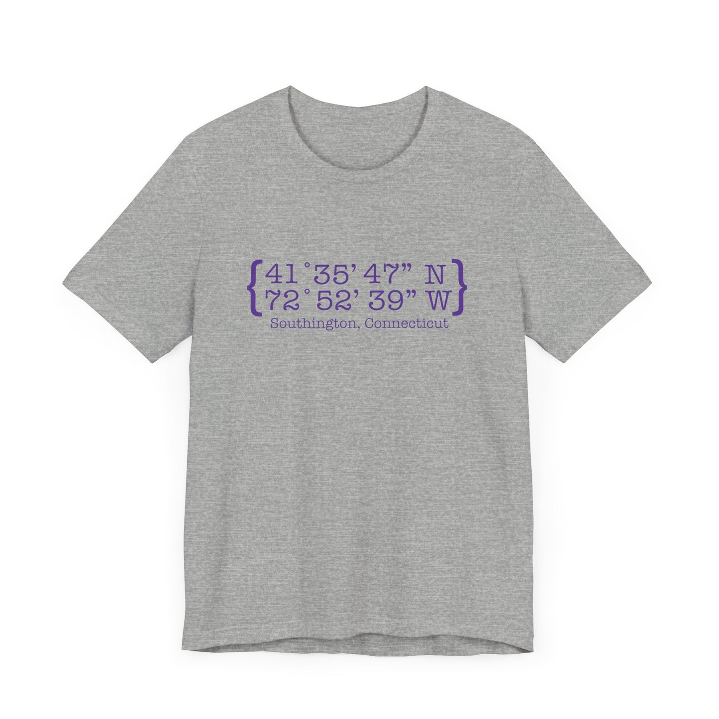 Southington Coordinates // Southington Connecticut unisex t shirt // finding connecticut