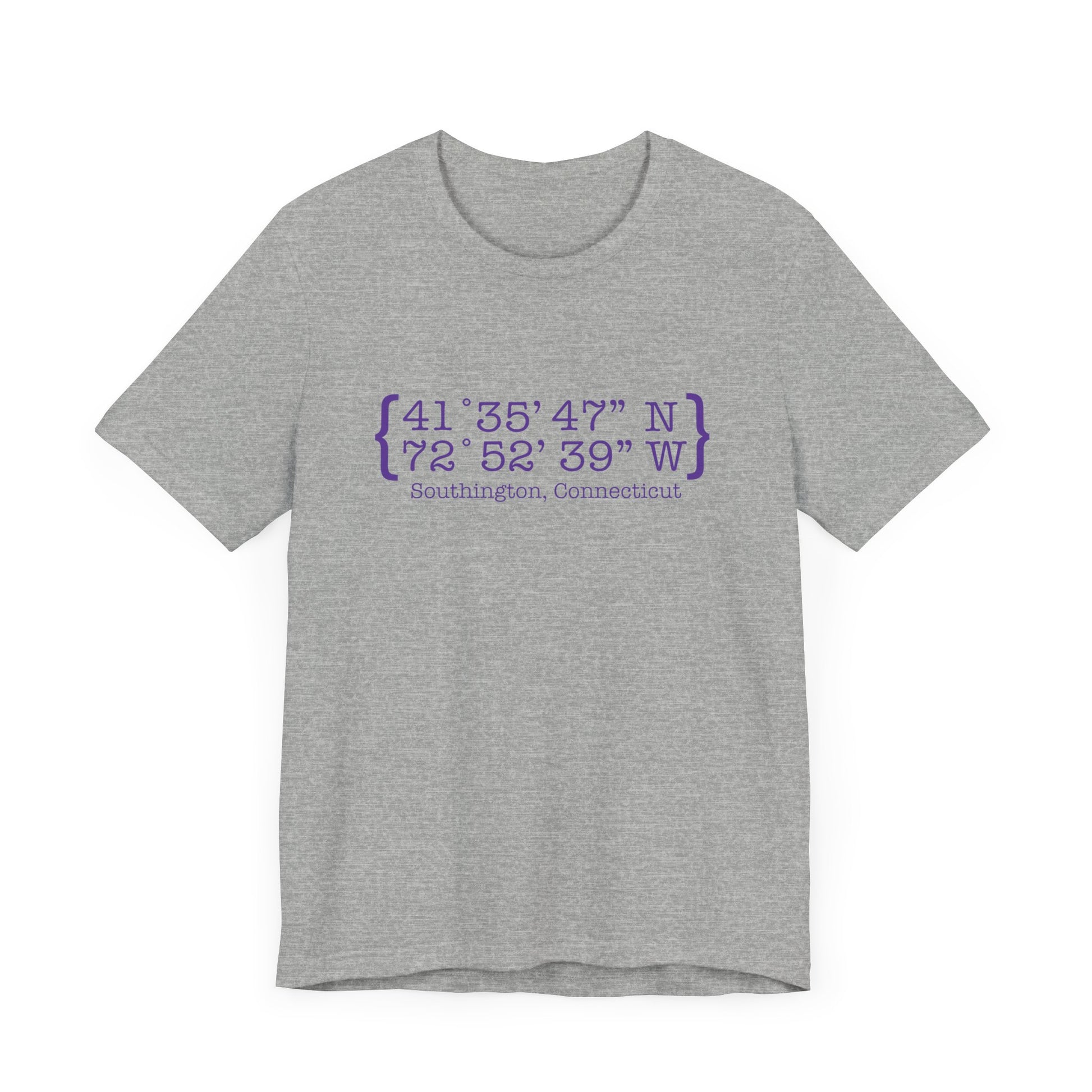 Southington Coordinates // Southington Connecticut unisex t shirt // finding connecticut