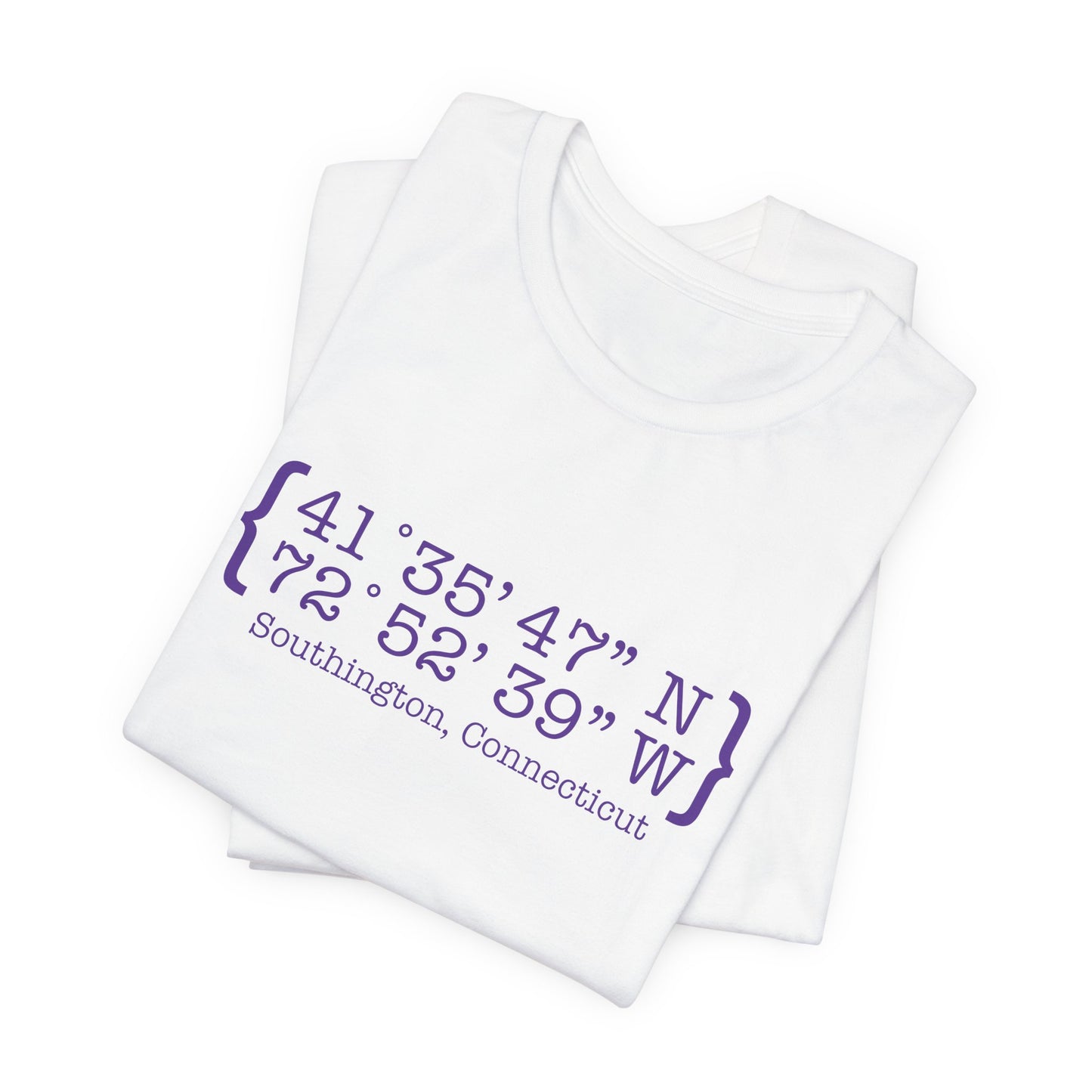 Southington Coordinates // Southington Connecticut unisex t shirt // finding connecticut